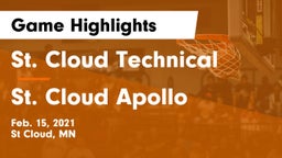 St. Cloud Technical  vs St. Cloud Apollo  Game Highlights - Feb. 15, 2021
