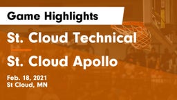 St. Cloud Technical  vs St. Cloud Apollo  Game Highlights - Feb. 18, 2021