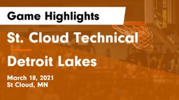 St. Cloud Technical  vs Detroit Lakes  Game Highlights - March 18, 2021