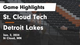 St. Cloud Tech vs Detroit Lakes  Game Highlights - Jan. 2, 2024