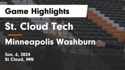 St. Cloud Tech vs Minneapolis Washburn  Game Highlights - Jan. 6, 2024