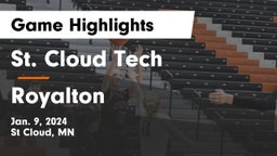 St. Cloud Tech vs Royalton  Game Highlights - Jan. 9, 2024