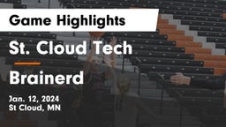 St. Cloud Tech vs Brainerd  Game Highlights - Jan. 12, 2024