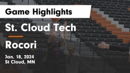 St. Cloud Tech vs Rocori  Game Highlights - Jan. 18, 2024