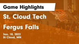 St. Cloud Tech vs Fergus Falls  Game Highlights - Jan. 18, 2022