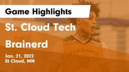 St. Cloud Tech vs Brainerd  Game Highlights - Jan. 21, 2022