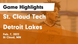 St. Cloud Tech vs Detroit Lakes  Game Highlights - Feb. 7, 2022