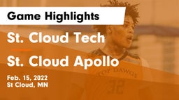 St. Cloud Tech vs St. Cloud Apollo  Game Highlights - Feb. 15, 2022