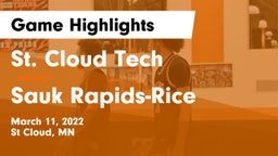 St. Cloud Tech vs Sauk Rapids-Rice  Game Highlights - March 11, 2022