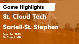 St. Cloud Tech vs Sartell-St. Stephen  Game Highlights - Jan. 26, 2023