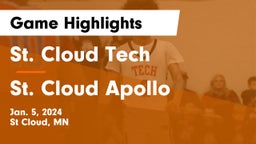 St. Cloud Tech vs St. Cloud Apollo  Game Highlights - Jan. 5, 2024