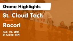 St. Cloud Tech vs Rocori  Game Highlights - Feb. 22, 2024