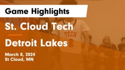 St. Cloud Tech vs Detroit Lakes  Game Highlights - March 8, 2024