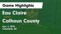 Eau Claire  vs Calhoun County  Game Highlights - Jan. 4, 2019