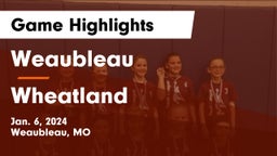 Weaubleau  vs Wheatland  Game Highlights - Jan. 6, 2024