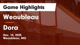 Weaubleau  vs Dora Game Highlights - Dec. 14, 2020