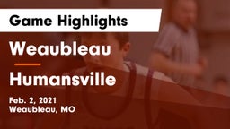 Weaubleau  vs Humansville  Game Highlights - Feb. 2, 2021