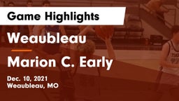 Weaubleau  vs Marion C. Early Game Highlights - Dec. 10, 2021