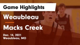 Weaubleau  vs Macks Creek  Game Highlights - Dec. 14, 2021