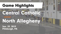 Central Catholic  vs North Allegheny  Game Highlights - Jan. 29, 2019