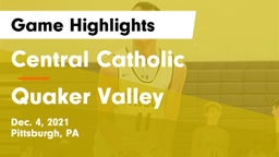 Central Catholic  vs Quaker Valley  Game Highlights - Dec. 4, 2021
