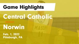 Central Catholic  vs Norwin  Game Highlights - Feb. 1, 2022