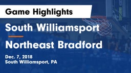 South Williamsport  vs Northeast Bradford  Game Highlights - Dec. 7, 2018