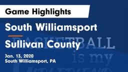 South Williamsport  vs Sullivan County  Game Highlights - Jan. 13, 2020