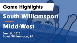South Williamsport  vs Midd-West  Game Highlights - Jan. 24, 2020