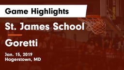 St. James School vs Goretti  Game Highlights - Jan. 15, 2019