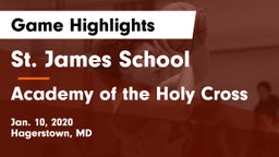 St. James School vs Academy of the Holy Cross Game Highlights - Jan. 10, 2020