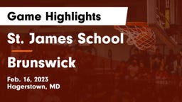St. James School vs Brunswick  Game Highlights - Feb. 16, 2023
