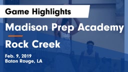 Madison Prep Academy vs Rock Creek Game Highlights - Feb. 9, 2019