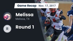 Recap: Melissa  vs. Round 1 2017