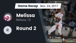 Recap: Melissa  vs. Round 2 2017