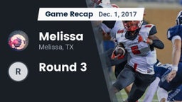 Recap: Melissa  vs. Round 3 2017