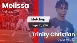 Matchup: Melissa vs. Trinity Christian  2018