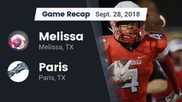 Recap: Melissa  vs. Paris  2018