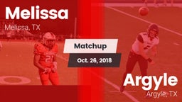 Matchup: Melissa vs. Argyle  2018