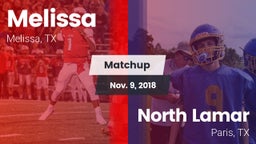 Matchup: Melissa vs. North Lamar  2018
