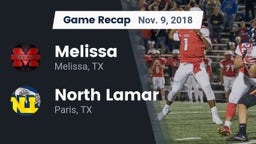 Recap: Melissa  vs. North Lamar  2018