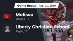 Recap: Melissa  vs. Liberty Christian School  2019
