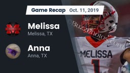 Recap: Melissa  vs. Anna  2019