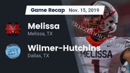 Recap: Melissa  vs. Wilmer-Hutchins  2019