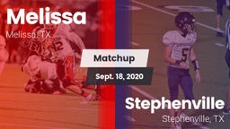 Matchup: Melissa vs. Stephenville  2020