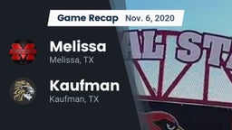 Recap: Melissa  vs. Kaufman  2020