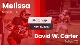 Matchup: Melissa vs. David W. Carter  2020