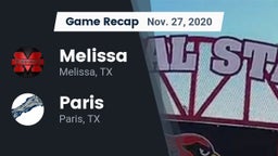 Recap: Melissa  vs. Paris  2020