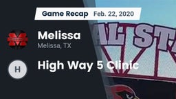 Recap: Melissa  vs. High Way 5 Clinic 2020