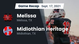 Recap: Melissa  vs. Midlothian Heritage  2021